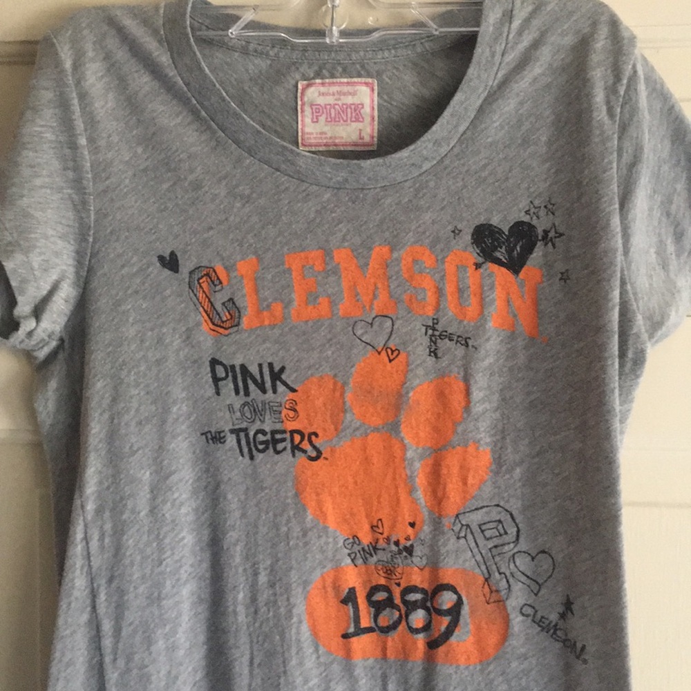 PINK Clemson tee shirt